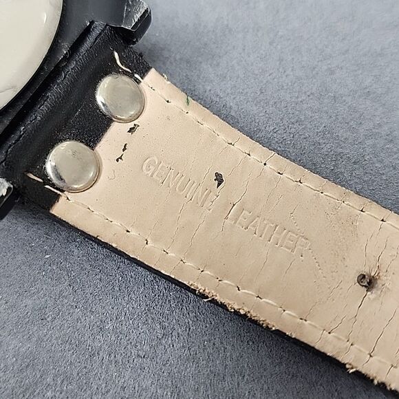 Aldo Black Men's Leather Watch - Picture 4 of 4